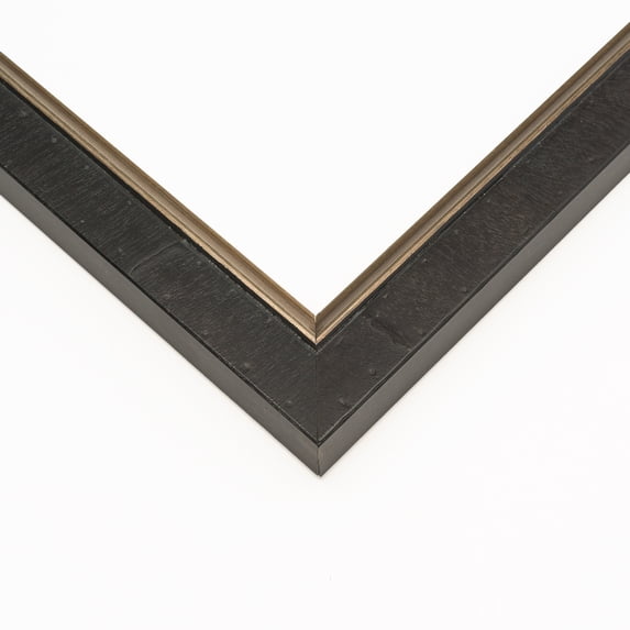 15x19 Frame Brown & Silver Solid Wood Picture Frame Width 1.25 Inches | Interior Frame Depth 0.4375