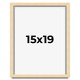 thumbnail image 1 of 15x19 Frame Natural Wood Picture Frame | 0.75 Inch Moulding Width | with UV Acrylic Plexiglass,, 1 of 8