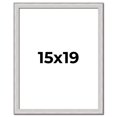 thumbnail image 1 of 15x19 Frame Silver Inner Slope Bevel Picture Frame | 1 Inch Moulding Width | 0.75 Inch Rabbet Depth, 1 of 8