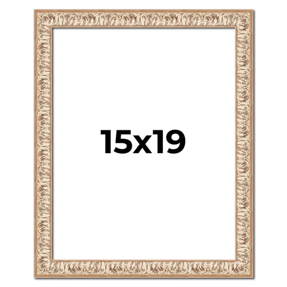 15x19 Frame White Real Wood Picture Frame Width 1.5 inches | Interior Frame Depth 0.5 inches |