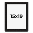 thumbnail image 1 of 15x19 Shadow Box Black Solid Wood Display Picture Frame | 1 Inch Rabbet Depth | | 1.375 Inch, 1 of 4