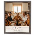 thumbnail image 1 of 15x20 Frame Blue Kingsley Pewter Solid Wood Picture Frame Width 0.75 Inches |Interior Depth 0.5, 1 of 8