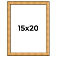 thumbnail image 1 of 15x20 Frame Gold Rustic Solid Wood Picture Frame | 1.25 Inch Wide Moulding | Rustique Gold, 1 of 8