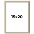 thumbnail image 1 of 15x20 Frame Grey Solid Wood Picture Frame Width 1 Inches | Interior Frame Depth 0.5 Inches |, 1 of 8