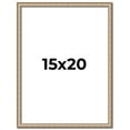 thumbnail image 1 of 15x20 Frame Silver Real Wood Picture Frame Width 0.75 Inches | Interior Frame Depth 0.5 Inches |, 1 of 8