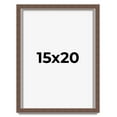 thumbnail image 1 of 15x20 Shadow Box Frame Brown | 1.125 inches Deep Real Wood Rustic Shadowbox Display Frame | UV, 1 of 5