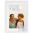 thumbnail image 1 of 15x20 White Picture Frame with 9x12.5 White Mat Opening for 9.5x13 Image, 0.75 Inch Border, UV, 1 of 7