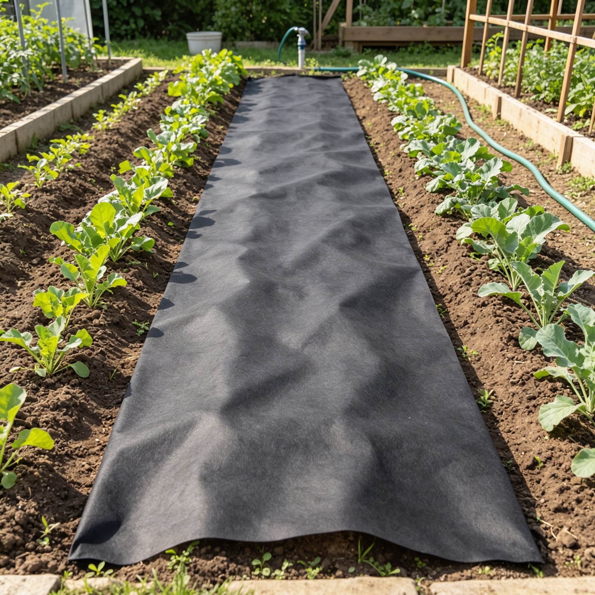 15x20FT Non Woven Geotextile Fabric, Heavy Duty Landscape Fabric for Landscaping, Weed Barrier & French Drain Drainage Fabric, Ground Cover for Garden