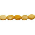 thumbnail image 1 of 15x20mm Yellow Mother Of Pearl Puffed Oval Beads Genuine Gemstone Natural Jewelry Making, 1 of 1