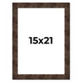 thumbnail image 1 of 15x21 Frame Brown Burl Real Wood Picture Frame Width 1.625 Inches | Interior Frame Depth 0.5 Inches, 1 of 8