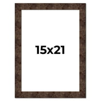 15x21 Frame Brown Burl Real Wood Picture Frame Width 1.625 Inches | Interior Frame Depth 0.5 Inches