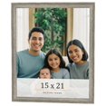 thumbnail image 1 of 15x21 Frame Grey Solid Wood Picture Frame Width 1 Inches | Interior Frame Depth 0.5 Inches |, 1 of 8