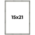 thumbnail image 1 of 15x21 Frame Silver Picture Frame - Complete Modern Photo Frame Includes UV Acrylic Shatter Guard, 1 of 8