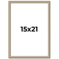thumbnail image 1 of 15x21 Frame Silver Real Wood Picture Frame Width 0.75 Inches | Interior Frame Depth 0.5 Inches |, 1 of 8
