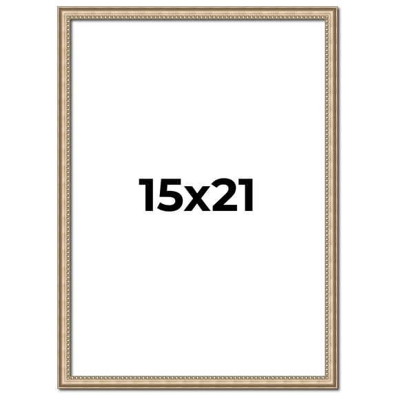 15x21 Frame Silver Real Wood Picture Frame Width 0.75 Inches | Interior Frame Depth 0.5 Inches |