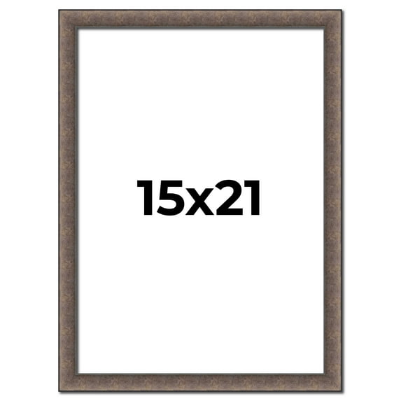 15x21 Frame Silver Real Wood Picture Frame Width 1.25 Inches | Interior Frame Depth 0.5 Inches |