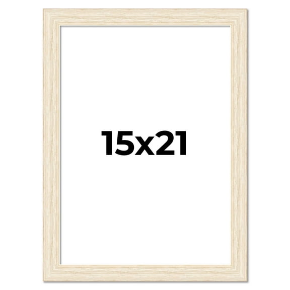 15x21 Frame White Real Wood Picture Frame Width 1.5 inches | Interior Frame Depth 0.5 inches | Barn