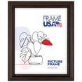 thumbnail image 1 of 15x21 Picture Frame – Brown Classic Style 60823-001, 1 Inch Wood Moulding, Includes Plexiglass and Backing –&nbsp;Wall Display Frame for Art, Posters, or Photos – Frame USA, 1 of 4