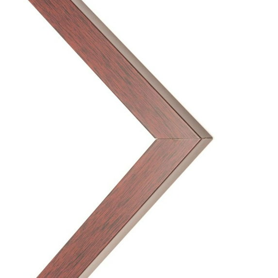 15x22 - 15 x 22 Walnut Flat Solid Wood Frame with UV Framer's Acrylic & Foam Board Backing - Great