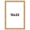 thumbnail image 1 of 15x22 Frame Beige Real Wood Picture Frame Width 1.25 inches | Interior Frame Depth 0.5 inches |, 1 of 8