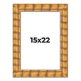 thumbnail image 1 of 15x22 Frame Beige Real Wood Picture Frame Width 3 inches | Interior Frame Depth 0.5 inches |, 1 of 8