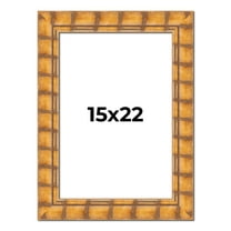 15x22 Frame Beige Real Wood Picture Frame Width 3 inches | Interior Frame Depth 0.5 inches |