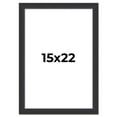 thumbnail image 1 of 15x22 Frame Black Real Wood Picture Frame Width 1.25 Inches | Interior Frame Depth 0.5 Inches |, 1 of 8