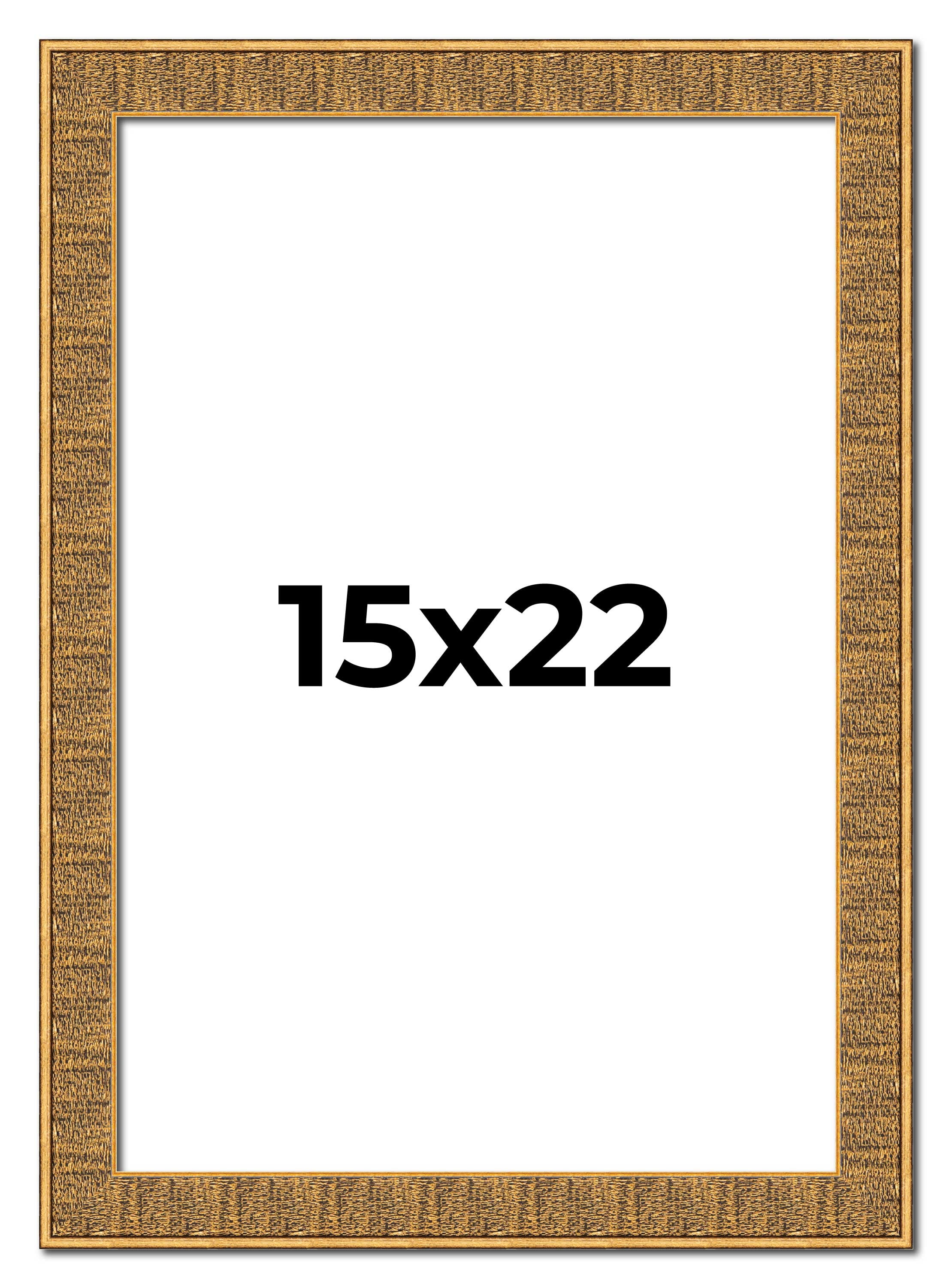 15x22 Frame Black and Gold Distressed Solid Wood Sonoma Picture Frame ...