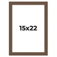 thumbnail image 1 of 15x22 Frame Brown Distressed Barnwood Picture Frame | Rustic Farmhouse Photo Frame Includes UV, 1 of 8