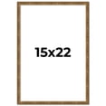 thumbnail image 1 of 15x22 Frame Gold Kingsley Distressed Solid Wood Picture Frame Width 0.75 Inches | Interior Frame, 1 of 8