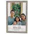 thumbnail image 1 of 15x22 Frame Grey Solid Wood Picture Frame Width 1 Inches | Interior Frame Depth 0.5 Inches |, 1 of 8