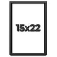 thumbnail image 1 of 15x22 Shadow Box Frame Black | 1 inches Deep Real Wood Contemporary Shadowbox Display Frame | UV, 1 of 8