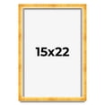 thumbnail image 1 of 15x22 Shadow Box Frame Gold | 1.625 Inches Deep Real Wood Traditional Shadowbox Display Frame | UV, 1 of 5