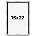 thumbnail image 1 of 15x22 Shadow Box Frame Silver | 1.375 Inches Deep Real Wood Contemporary Shadowbox Display Frame |, 1 of 7