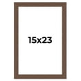 thumbnail image 1 of 15x23 Farmhouse Brown Solid Wood Picture Frame Width 1.5 Inches | Interior Frame Depth 0.5 Inches |, 1 of 8