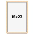thumbnail image 1 of 15x23 Frame Beige Real Wood Picture Frame Width 0.75 inches | Interior Frame Depth 0.5 inches |, 1 of 8