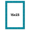 thumbnail image 1 of 15x23 Frame Blue Teal Burl Wood Picture Frame | 1.75 Inch Moulding Width | Interior Frame Depth 0.5, 1 of 8