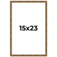 thumbnail image 1 of 15x23 Frame Gold Kingsley Distressed Solid Wood Picture Frame Width 0.75 Inches | Interior Frame, 1 of 8