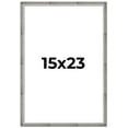 thumbnail image 1 of 15x23 Frame Silver Grey Distressed Solid Wood Picture Frame | 0.75 Inch Moulding Width | Interior, 1 of 8