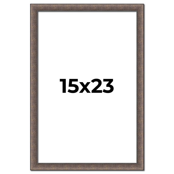 15x23 Frame Silver Real Wood Picture Frame Width 1.25 Inches | Interior Frame Depth 0.5 Inches |