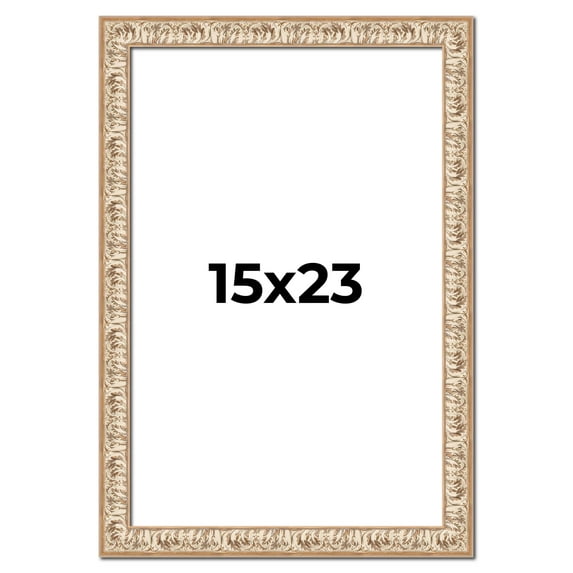 15x23 Frame White Real Wood Picture Frame Width 1.5 inches | Interior Frame Depth 0.5 inches |