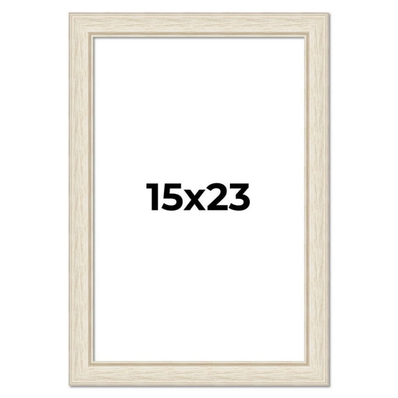 15x23 Frame White Real Wood Picture Frame Width 1.75 inches | Interior Frame Depth 0.5 inches |