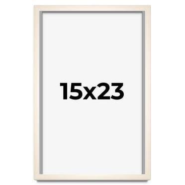 15x23 Frame White Wheat Solid Wood Picture Frame | Moulding Width 0.75 Inches | Interior Depth 0.5