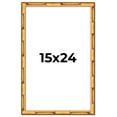 thumbnail image 1 of 15x24 Frame Gold Bamboo Solid Wood Picture Frame | 1 Inch Moulding Width | Interior Frame Depth, 1 of 8