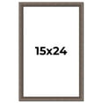 thumbnail image 1 of 15x24 Frame Silver Real Wood Picture Frame Width 1.25 Inches | Interior Frame Depth 0.5 Inches |, 1 of 8