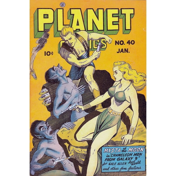 15x24in Coated Paper comic book cover posters: Mysta of the Moon No 40 Chameleon