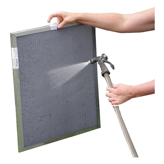 15x24x1 Electrostatic Washable Permanent A/C Furnace Air Filter - Reble - Silver Frame