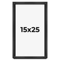 thumbnail image 1 of 15x25 Frame Black Charcoal Grey Wood Textured Picture Frame | 0.75 Inch Moulding Width | Gunmetal, 1 of 8