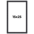 thumbnail image 1 of 15x25 Frame Black Real Wood Picture Frame Width 1.25 inches | Interior Frame Depth 0.5 inches |, 1 of 8