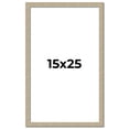 thumbnail image 1 of 15x25 Frame Grey Solid Wood Picture Frame Width 1 Inches | Interior Frame Depth 0.5 Inches |, 1 of 8